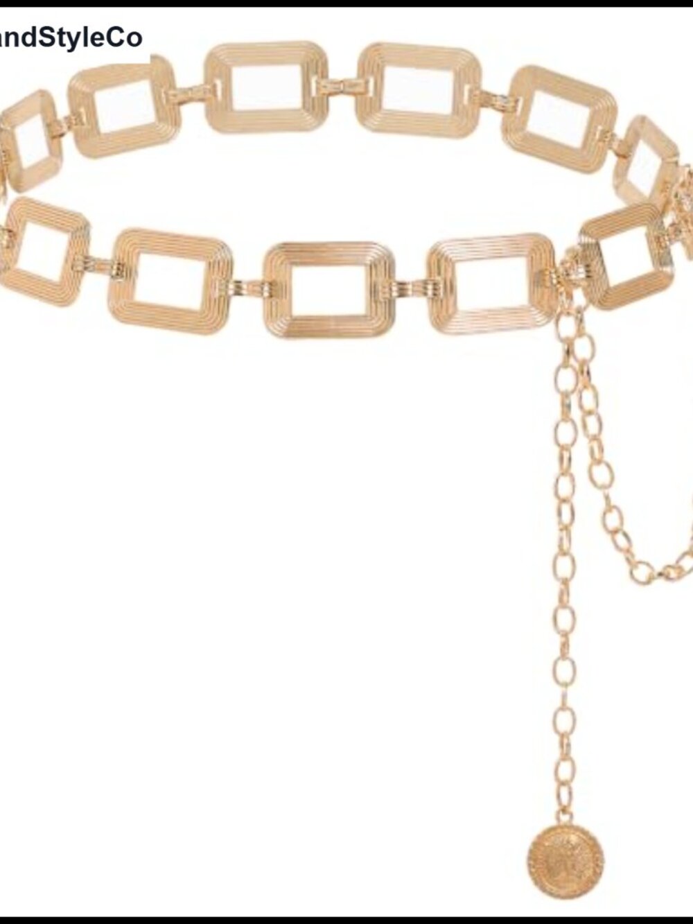 Gold Metal Chain Belt Chunky Belly Link Waist Chain for Women